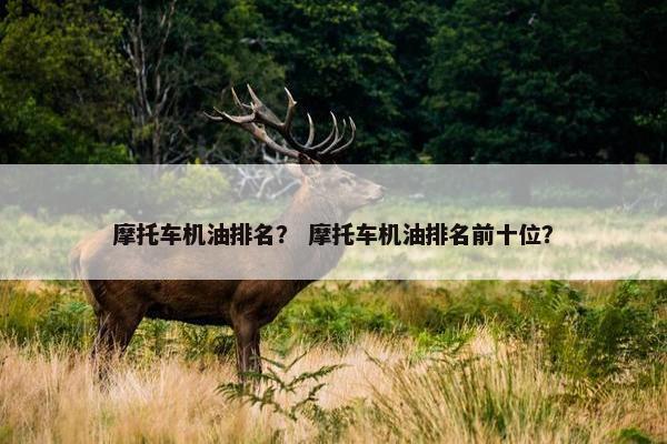 摩托车机油排名？ 摩托车机油排名前十位？