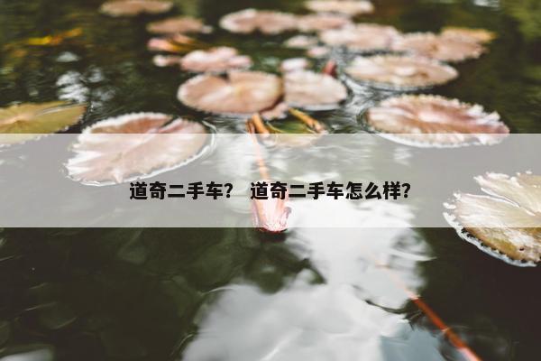 道奇二手车？ 道奇二手车怎么样？