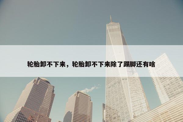 轮胎卸不下来，轮胎卸不下来除了踢脚还有啥