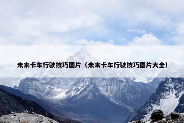 未来卡车行驶技巧图片（未来卡车行驶技巧图片大全）