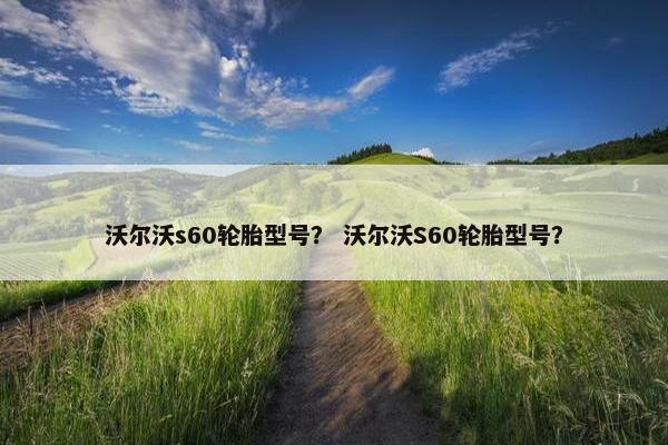 沃尔沃s60轮胎型号？ 沃尔沃S60轮胎型号？