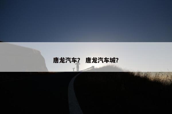 唐龙汽车？ 唐龙汽车城？
