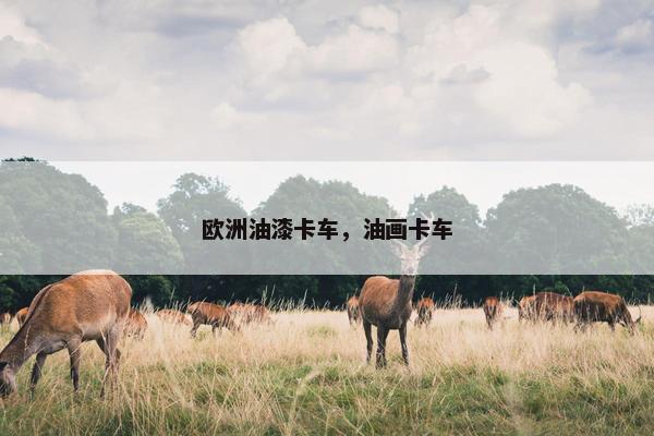 欧洲油漆卡车，油画卡车