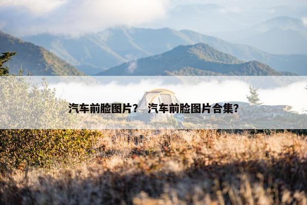 汽车前脸图片？ 汽车前脸图片合集？
