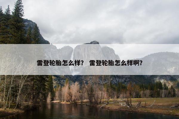 雷登轮胎怎么样？ 雷登轮胎怎么样啊？