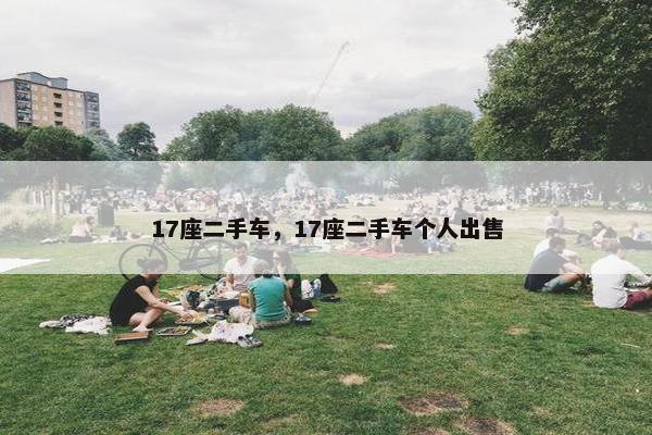17座二手车，17座二手车个人出售