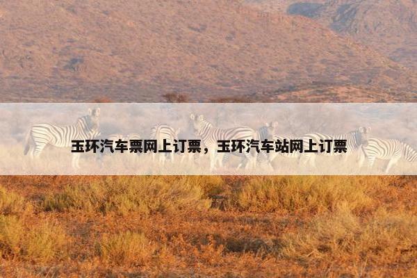 玉环汽车票网上订票，玉环汽车站网上订票