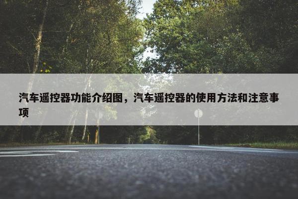 汽车遥控器功能介绍图，汽车遥控器的使用方法和注意事项