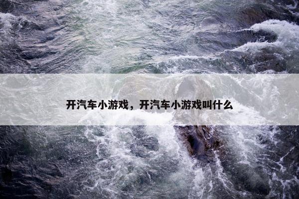 开汽车小游戏，开汽车小游戏叫什么