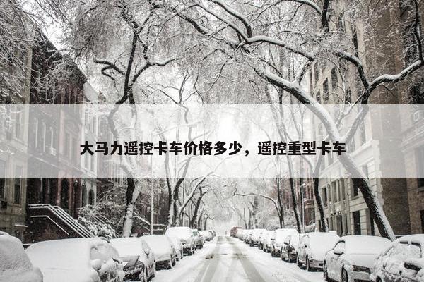 大马力遥控卡车价格多少，遥控重型卡车