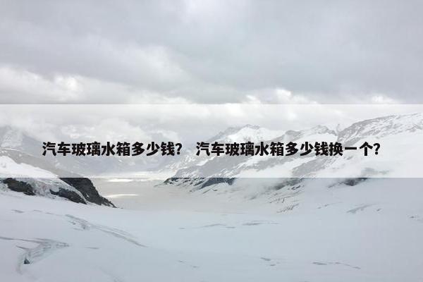 汽车玻璃水箱多少钱？ 汽车玻璃水箱多少钱换一个？