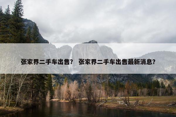 张家界二手车出售？ 张家界二手车出售最新消息？
