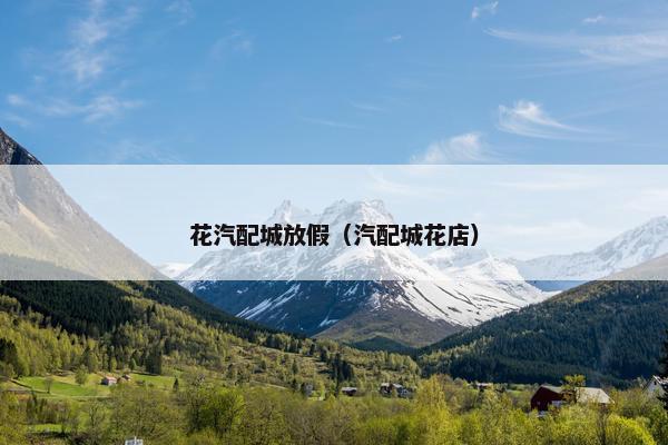 花汽配城放假（汽配城花店）