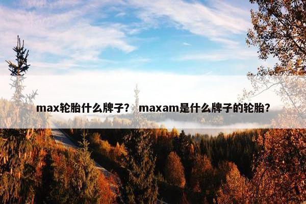 max轮胎什么牌子？ maxam是什么牌子的轮胎？