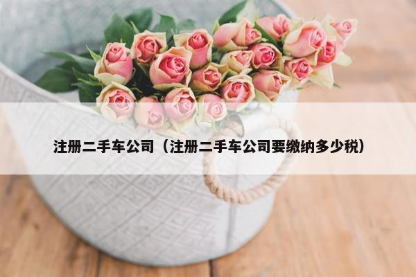 注册二手车公司（注册二手车公司要缴纳多少税）