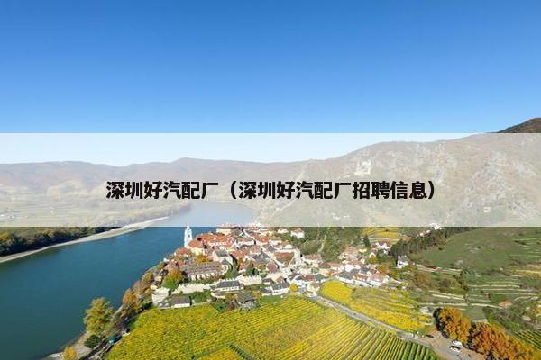 深圳好汽配厂（深圳好汽配厂招聘信息）