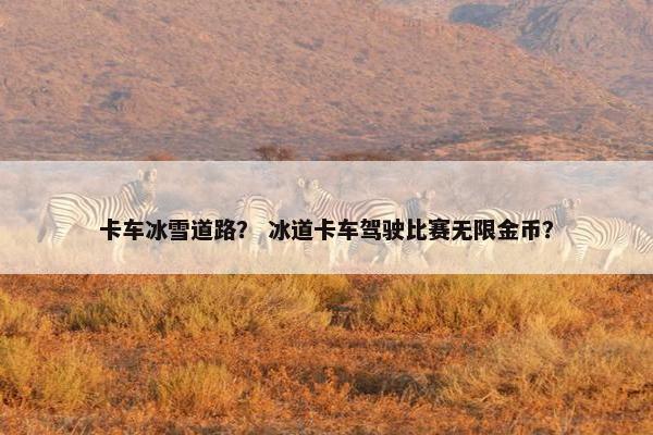 卡车冰雪道路？ 冰道卡车驾驶比赛无限金币？