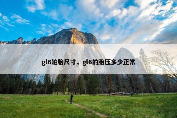 gl6轮胎尺寸，gl6的胎压多少正常