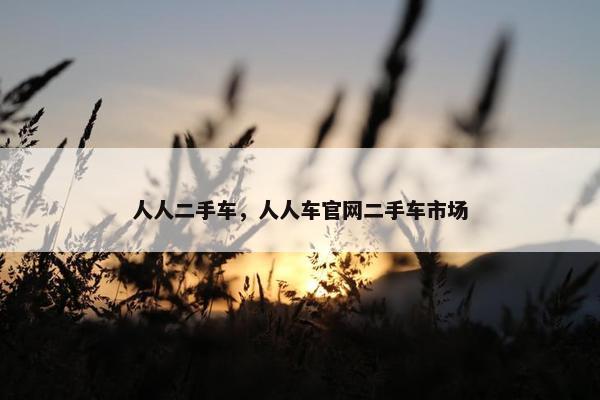 人人二手车，人人车官网二手车市场