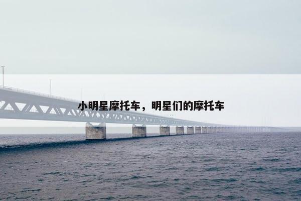 小明星摩托车，明星们的摩托车