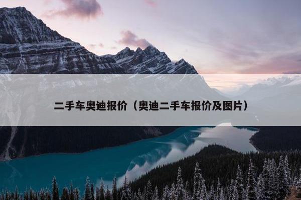 二手车奥迪报价（奥迪二手车报价及图片）