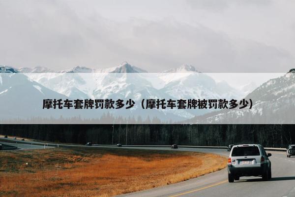 摩托车套牌罚款多少（摩托车套牌被罚款多少）