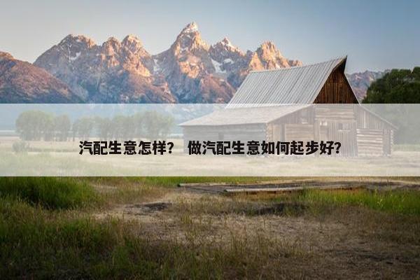 汽配生意怎样？ 做汽配生意如何起步好？