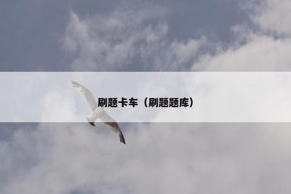 刷题卡车（刷题题库）