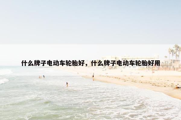 什么牌子电动车轮胎好，什么牌子电动车轮胎好用