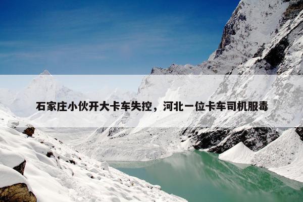 石家庄小伙开大卡车失控，河北一位卡车司机服毒