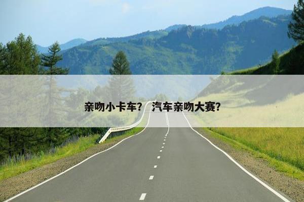 亲吻小卡车？ 汽车亲吻大赛？