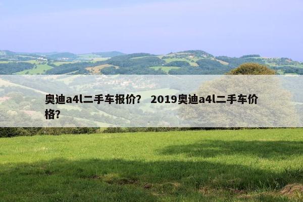 奥迪a4l二手车报价？ 2019奥迪a4l二手车价格？