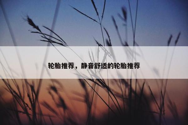 轮胎推荐，静音舒适的轮胎推荐