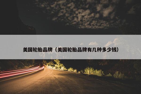 美国轮胎品牌（美国轮胎品牌有几种多少钱）