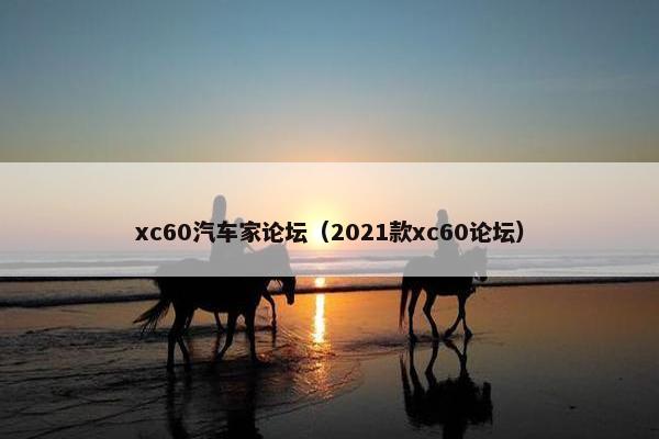 xc60汽车家论坛（2021款xc60论坛）