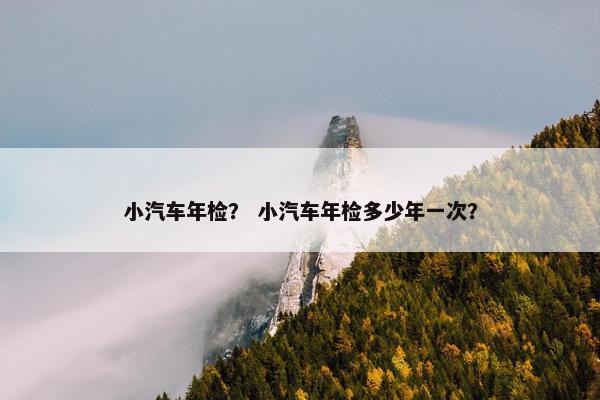 小汽车年检？ 小汽车年检多少年一次？