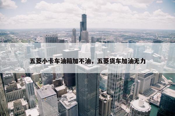 五菱小卡车油箱加不油，五菱货车加油无力