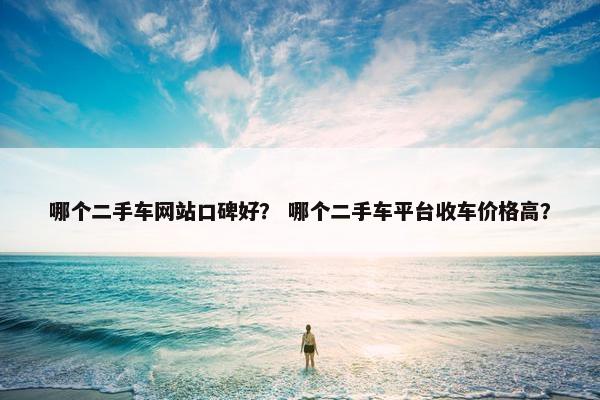 哪个二手车网站口碑好？ 哪个二手车平台收车价格高？