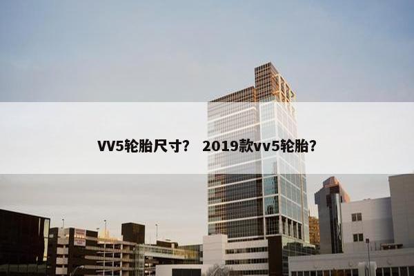 VV5轮胎尺寸？ 2019款vv5轮胎？