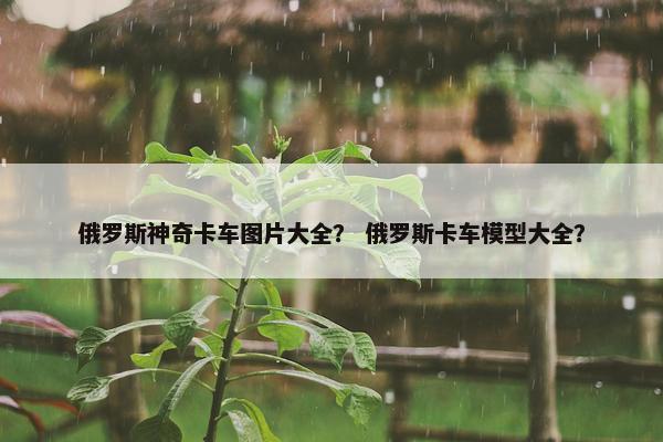 俄罗斯神奇卡车图片大全？ 俄罗斯卡车模型大全？