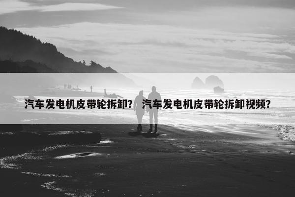 汽车发电机皮带轮拆卸？ 汽车发电机皮带轮拆卸视频？