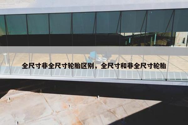 全尺寸非全尺寸轮胎区别，全尺寸和非全尺寸轮胎
