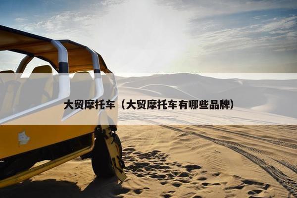 大贸摩托车（大贸摩托车有哪些品牌）