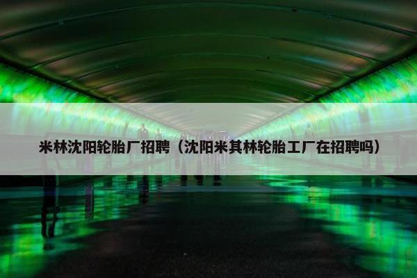 米林沈阳轮胎厂招聘（沈阳米其林轮胎工厂在招聘吗）