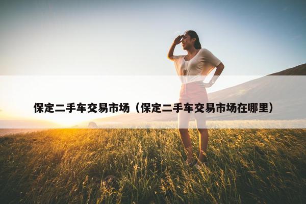 保定二手车交易市场（保定二手车交易市场在哪里）