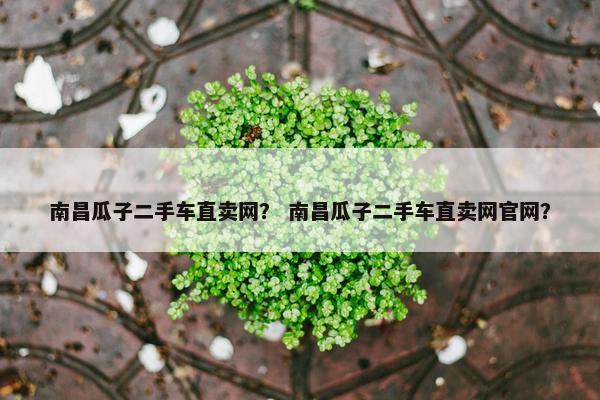 南昌瓜子二手车直卖网？ 南昌瓜子二手车直卖网官网？