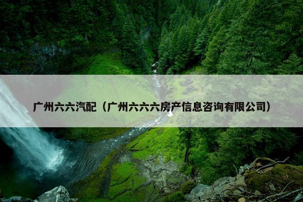 广州六六汽配（广州六六六房产信息咨询有限公司）