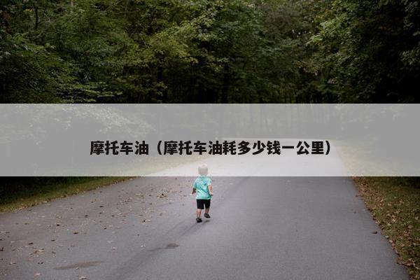 摩托车油（摩托车油耗多少钱一公里）