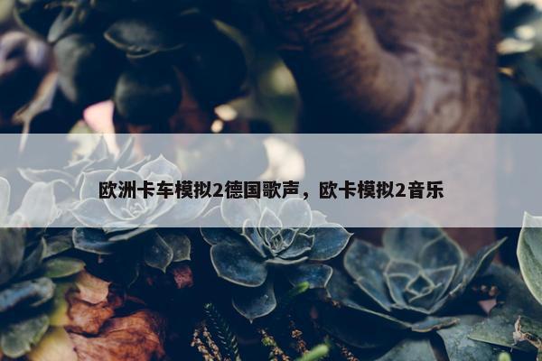 欧洲卡车模拟2德国歌声，欧卡模拟2音乐