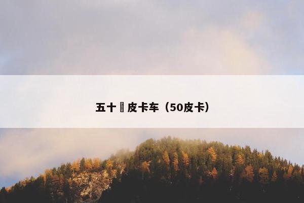 五十玪皮卡车（50皮卡）